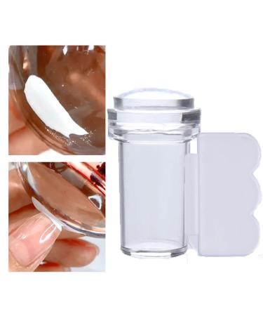 DIY nail design for French Tips Transparent Nail Stamper Scraper Set Silicone Jelly