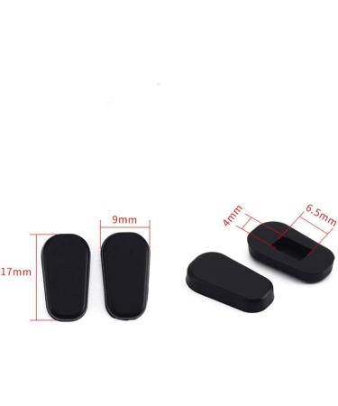 BEHLINE Slip-on Silicone Nose Pads Covers - Anti-Slip Nose Cushion for Eyeglasses (Black 1 Pair) - Buy Online on GoSupps.com