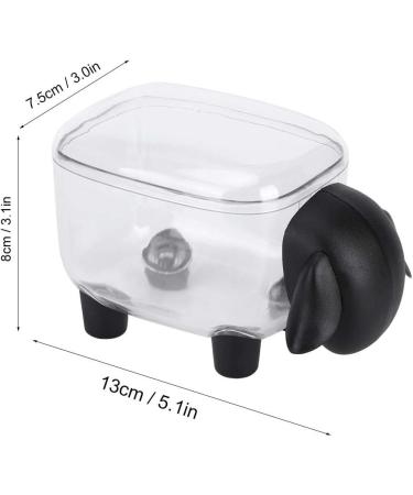 Buy Cute Cartoon Mini Cotton Swabs Storage Box | Portable Black Sheep Organizer for Makeup & Stationery - International Shipping Available - Buy Online on GoSupps.com