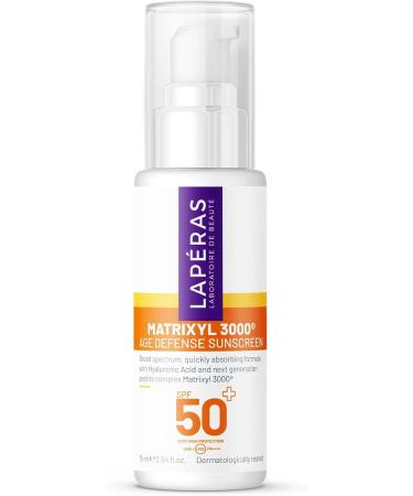 Lap ras Matrixyl 3000 Age Defense Sunscreen Spf 50+ Pa++++ UVA/UVB Quickly Absorbing Water and Sweat Resistant Sunscreen 75 ml - Buy Online on GoSupps.com