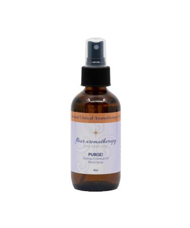 Purge Synergistic Essential Oil Blend Spray 4oz Pre-Diluted 6 8% in Purified Water Energy Cleansing Aromatherapy Mist Fleur Aromatherapy