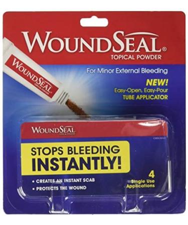 WoundSeal Powder Stops Bleeding Instantly First Aid 4 Applications Health