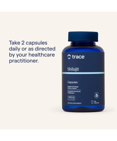 Trace Minerals Shilajit Capsules - Shilajit Supplement for Daily Wellness - Immunity Support - Energy Brain Health & Digestion Support - 150 Count (75 Servings) - Buy Online on GoSupps.com