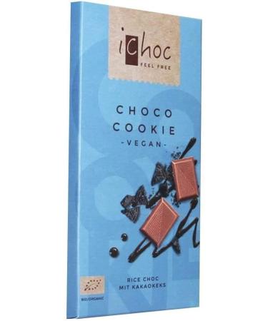 iChoc Choco Cookie 80g | Vegan Chocolate (Pack of 10) - Buy Online on GoSupps.com