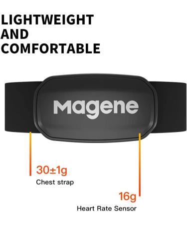 Magene H303 Heart Rate Monitor - ANT+/Bluetooth Chest Strap for iOS/Android Apps - Buy Online on GoSupps.com