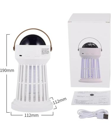 Buzz Buster - 360 Indoor & Outdoor Protection Portable 3 in 1 Cordless Mosquito Lamp Buzz Buster Mosquito Zapper Rechargeable BuzzBuster with Music Box & Projector Lamp for Camping - Buy Online on GoSupps.com