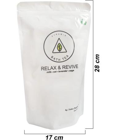 Revitalizing Tea Baths Pyramid - 23 Piece Herbal Bath Additives with Milk & Lavender for Home Spa Relaxation | Bio Skin Care & Rejuvenation - Buy Online on GoSupps.com
