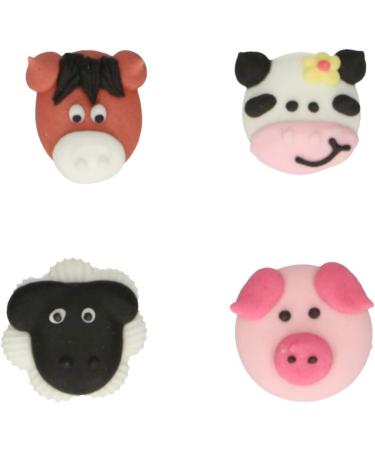 FunCakes Sugar Decorations Farm Animals: Ready to Use for Cake Decoration Perfect for Cupcakes Muffins and more Glutenfree certified Set/12 Mix 15.453 - Buy Online on GoSupps.com