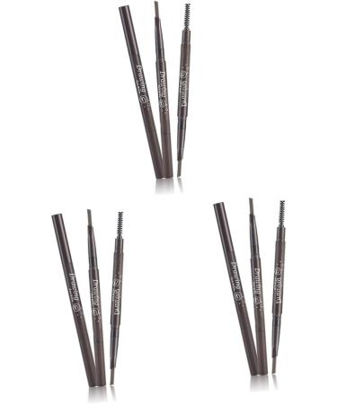 FOMIYES 3pcs 2 1 Eyebrow Pen Eyebrow Pencil Waterproof Eyebrow Pen Eyebrow Brush 3d Triangle Makeup 1 count (Pack of 1) As Shownx3pcs - Buy Online on GoSupps.com