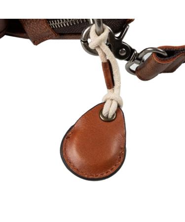 Leather Airtag Case, Airtag Case, Airtag Holder, Airtag Keychain, Keychain Airtag Holder, Pet Tracker Case, Item Tracker Holder, Airtag, Purse GPS Holder, Horse Loop Brown