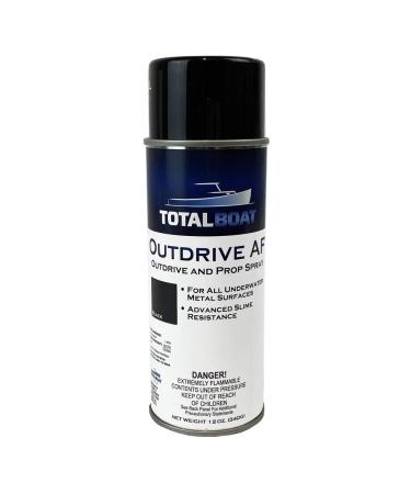 TotalBoat Outdrive AF Aerosol Spray Paint for Propellers & Underwater Metals Black 12 oz.