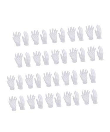 16 Pairs White Cotton Gloves Tool Gloves Black Cotton Gloves Warm Gloves Cotton Inspection Gloves Ladies Mittens Polishing Gloves Industrial Gloves Soft Jewelry Work