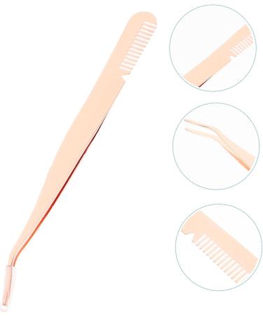 Frcolor Eyebrow Tweezers - 2-Piece Stainless Steel Eyelash Applicator Tool | Precision Beauty Accessories for Perfect Eyebrows & Eyelashes - Buy Online on GoSupps.com