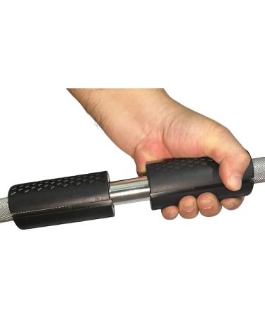 YUHQC Weight Bar Grips - Standard Barbell/Dumbell Thick Bar Training Adapter for Weightlifting & Cable Attachments - Fitness Rope Grips for Arm & Forearm Strength - Black - Buy Online on GoSupps.com
