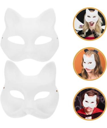 JoinPaya Cat Fox Blank Masks - Hand-Painted Animal Masks for Parties - 8 Pack 7.47 inches - Buy Online on GoSupps.com
