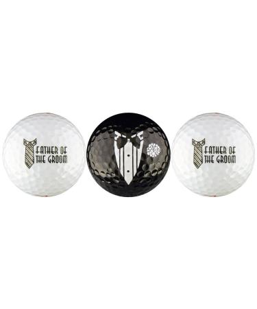 EnjoyLife Inc Father of The Groom Wedding Variety Golf Ball Gift Set