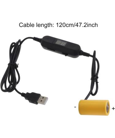 Buy Reusable USB to C Battery with LED Voltmeter - Replace 1-5 Pcs C Batteries | Eco-Friendly Power Solutions - Buy Online on GoSupps.com