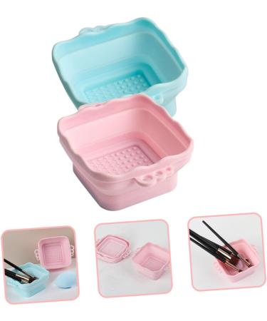 Beavorty 8 Pcs Cleanser of Makeup Brush Portable Brush Silicone Brush Cleaner Makeup Silicone Makeup Brush Makeup Brush Scrubber Ladies Suits Miss Silica Gel Cleaning Supplies Foldable - Buy Online on GoSupps.com