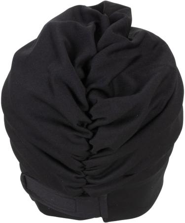 Fashy Black Fabric Swimming Cap - One Size High-Quality Swim Gear for All Ages | International Shipping Available - Buy Online on GoSupps.com