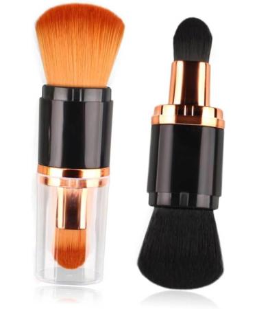 Ipetboom Foundation Brush Professional Makeup Brush Synthetic Makeup Brush Powder Brush Double Ended Makeup Brush Dual Ended Brush Cosmetics Brush Dual Ended Makeup Brush Paint Double Head - Buy Online on GoSupps.com