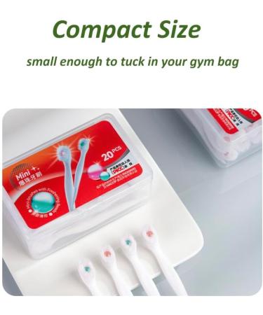 Disposable Mini Toothbrush with Toothpaste - Portable Travel Toothbrushes for Work & Travel (Peach - Buy Online on GoSupps.com