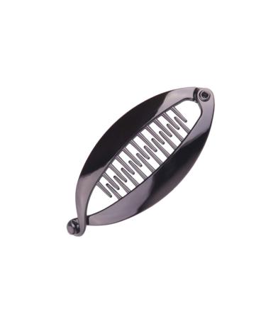 Solustre 6-Piece Banana Hair Cap Clip Set | Slide-Resistant Hair Accessories for Women & Girls - Black - Buy Online on GoSupps.com