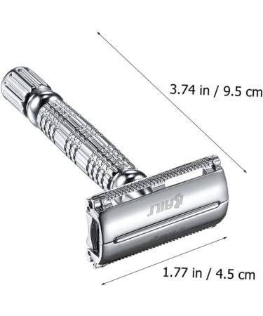 Minkissy Double-Sided Safety Razor | Manual Shaving Razor for Smooth Close Shaves | Ideal for Face & Beard - Buy Online on GoSupps.com