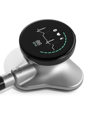 Eko CORE 500 Digital Stethoscope The Pinnacle of Digital Stethoscope Technology Combining TrueSound Audio with 3-Lead ECG and a Full-Color Display Silver COR501