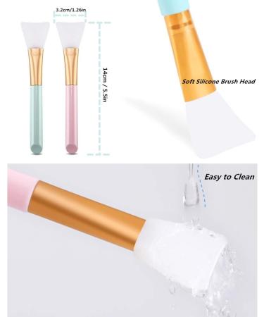 2 Pack Spa Headband and Facial Mask Brush Set - Non-slip, Stretchable, Washable Face Treatment Kit - Buy Online on GoSupps.com