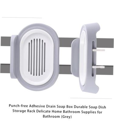 Ciieeo 3pcs Bathroom Soap Holder Self-draining Soap Holder Kitchen Soap Rack Shower Soap Dish Holder Soapdish Kitchen Soap Mounted Sink Adhesive Soap Dish Sponge Dry Dish Household - Buy Online on GoSupps.com