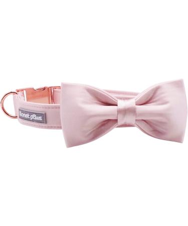Buy Lionet Paw's Comfortable Silk Pink Dog Collar with Removable Fly for Small Dogs - Adjustable 25-40cm | Best eCommerce Deals - Buy Online on GoSupps.com