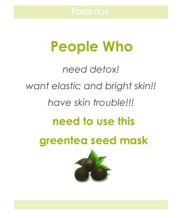 Farmstay Korean Green Tea Seed Hydration Facial Mask Sheet - Pack of 10 | Soothing & Hydrating for Dry Dull Skin - International Shipping Available - Buy Online on GoSupps.com