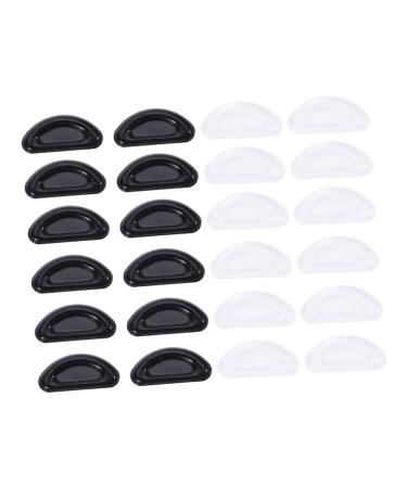 Adocarn 12 pairs brick nose pad made of silicone glass pads replacement nose pads nose made of silicone nose protection for glasses Schnapps glasses Anti-nose pads nasal pads made of silicone sunglasses suite