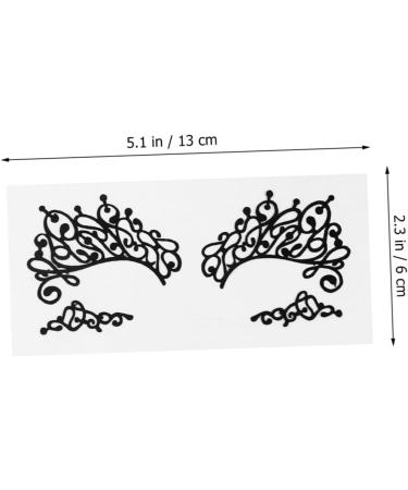 VINTORKY 3 Pairs Lace Eyeliner Stickers Makeup Eye Halloween Eye Eyeshadow Glitter Liner for Eyes Paper - Buy Online on GoSupps.com