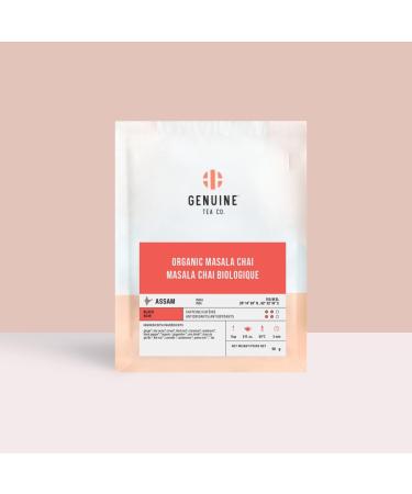 Organic Masala Chai Black Tea - Loose Leaf Traditional Spiced Indian Tea Blend with Cinnamon Cardamom and Ginger 50g - Buy Online on GoSupps.com