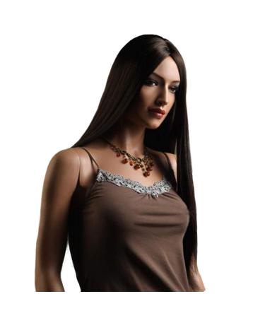 Buy Women's Long Black Straight & Curly Brazilian Wigs - Perfect for 50s 60s 70s & 80s Parties | International Shipping - Buy Online on GoSupps.com