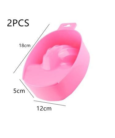 2-Piece Nail Art Soaked Bowl Set | DIY Salon Manicure Spa Tool for Hand Care & Treatment - Buy Online on GoSupps.com