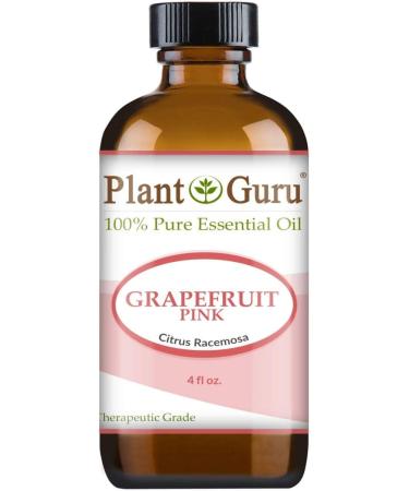 Plant Guru Pink Grapefruit Essential Oil - 100% Pure Undiluted Therapeutic Grade - 4 oz | International Shipping Available - Buy Online on GoSupps.com