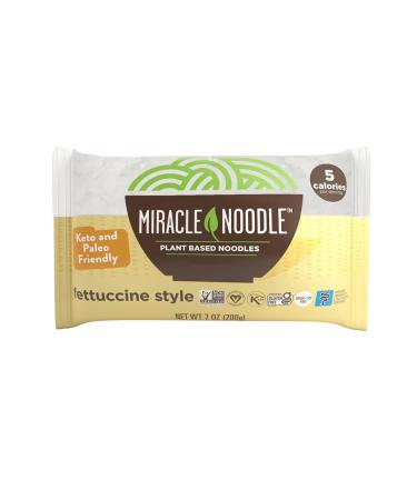 Miracle Noodle Shirataki Fettucini - Gluten-Free, Zero Carb, Keto, Vegan - 7oz (4 Pack) - Buy Online on GoSupps.com