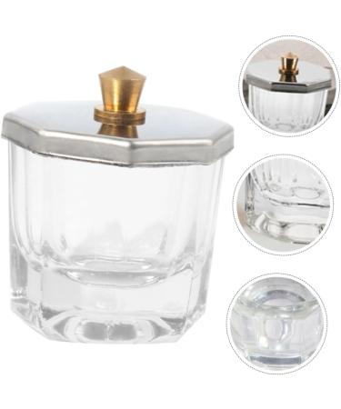 VINTORKY Nail Cup Nail Dish Cup Nail Liquid Holder Acrylic Nail Supplies Dappen Dish for Acrylic Nails Nail Dappen Dish Acrylic Nail Tools Manicure Nail Dish Saucer Cup Toning Glass - Buy Online on GoSupps.com