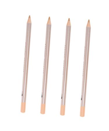 TOVINANNA 4pcs Brow Concealer Pencil Concealer Stick Wooden Spot Eraser Concealer Pencils 1 g (Pack of 1) Ivory