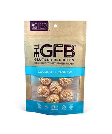 The GFB Gluten Free, Non GMO High Protein Bites, Coconut Cashew Crunch, 4 Ounce Coconut + Cashew 4 Ounce (Pack of 1)