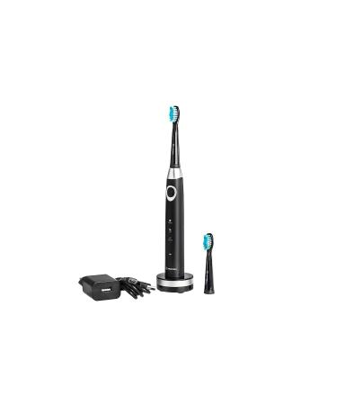 Merid Sonic Travel Toothbrush with Holder - Smart 3 Modes Timer USB Cable & EU Adapter - Black 1 Pack - Buy Online on GoSupps.com