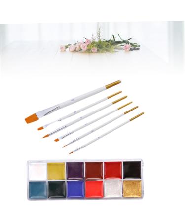  Beavorty Beavorty Face Painting Kit 12 Grids of Brushes for Non-Body Oil Painting for Halloween Celebrations - Buy Online on GoSupps.com