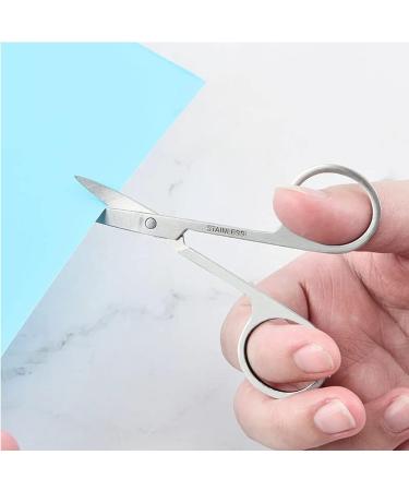 MSDADA 3 Pcs Facial Hair Scissors Set - Stainless Steel Trimmer for Men & Women | Beard, Mustache, Eyebrow, Nose Scissors for Small Detail Grooming - Buy Online on GoSupps.com