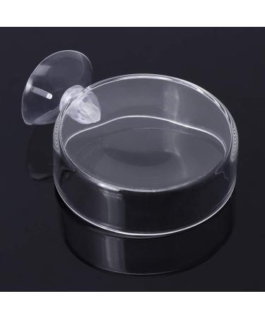 Thobu Fish Tank Feeder Aquarium Shrimp Glass Feeding Bowl Clear Dish Tray - Buy Online on GoSupps.com