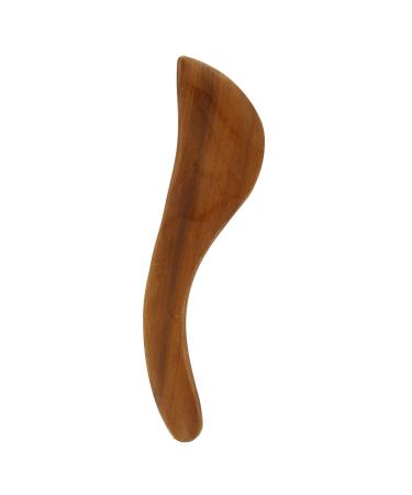 Wooden stable Gua-Sha massage device for scratching adapted S-shape for muscle relaxation ergonomic handle fragrant wood portable GUA-SHA massage device wooden guasha-bred stable floor
