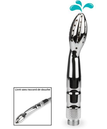 LOVE AND VIBES Silver Shower Cannula for Anal Enema Solution - Premium Quality | International Shipping - Buy Online on GoSupps.com