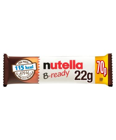 Nutella B-Ready Hazelnut Chocolate Snack Bar 36 x 22g PMP Pack