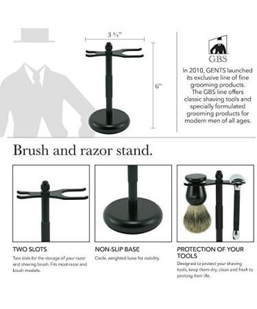 G.B.S Men's Shaving Set | Heavy-Duty DE Razor Brush Mug & After Shave Balm | Premium International Shipping - Buy Online on GoSupps.com